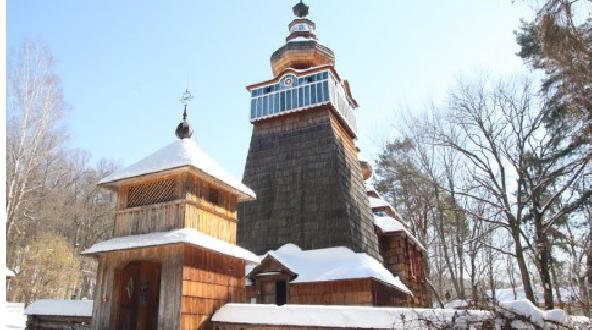 Freilichtmuseum in Sanok. Eines der größten Freilichtmuseen in Europa: 40 km.